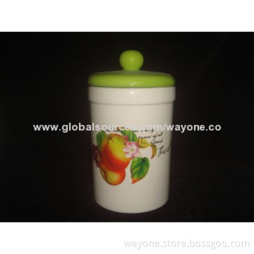Ceramic cookie jar, Keep your biscuits fresh, food safe, easy take care, for tea/coffee storage